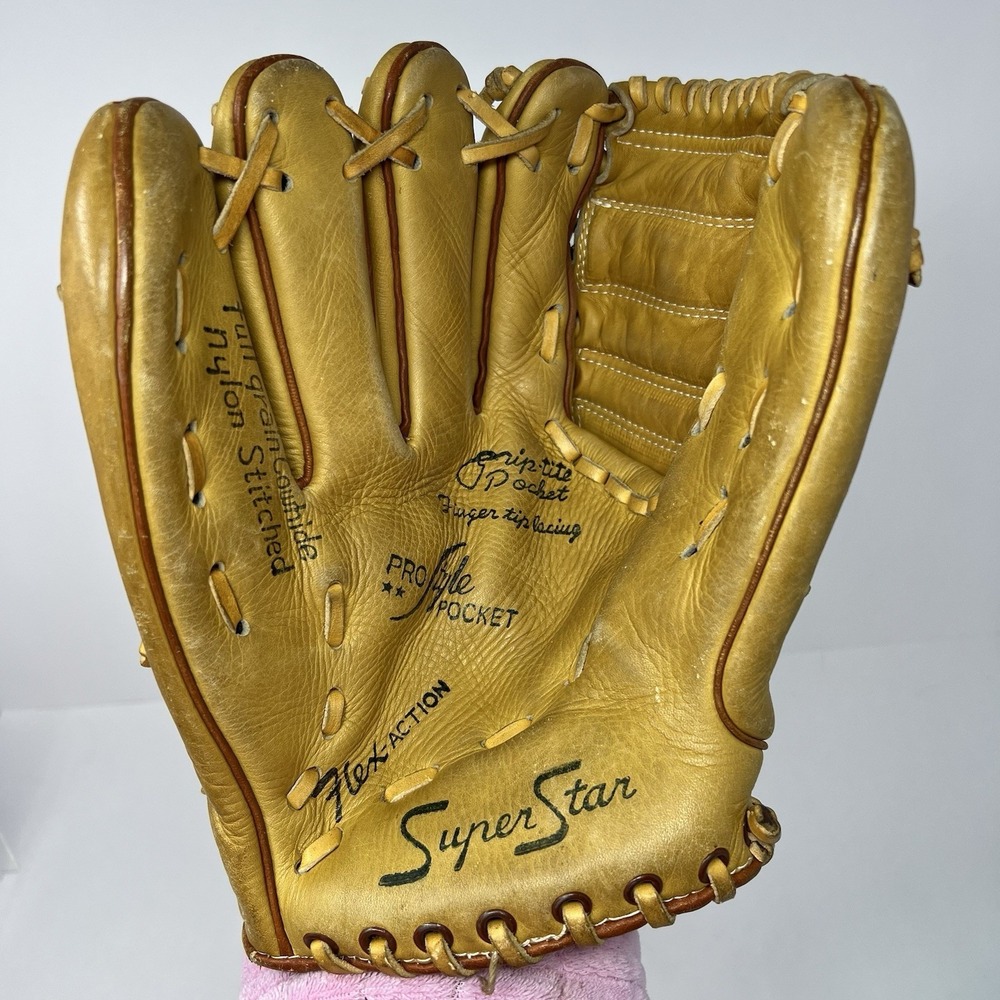 Katz‎ Left Handed Baseball Glove Leather Pro Style Griptite Pocket Japan
